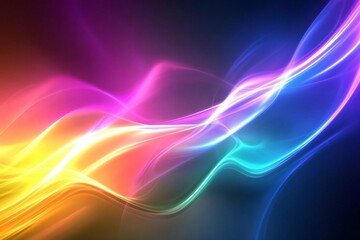 Obraz premium Dynamic Abstract Neon Gradient Composition