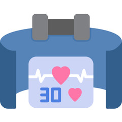 Obraz premium Virtual Heart Rate Icon