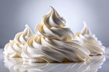 Abstract White Cream Smear Silhouette Photography