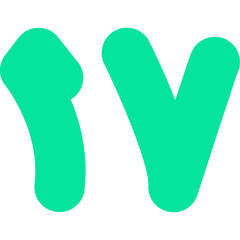 Arabic Seventeen Icon