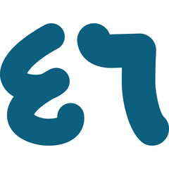 Arabic Fourty Six Icon