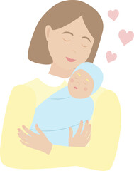 Motherhood vector isolated illustration