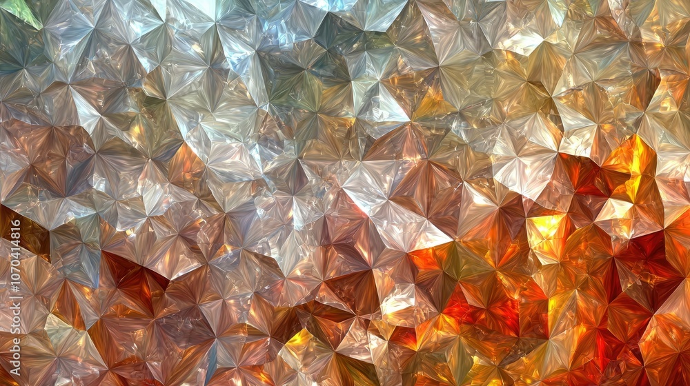 Poster abstract geometric background with a warm color palette.