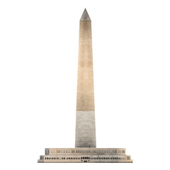 washington monument isolated on white