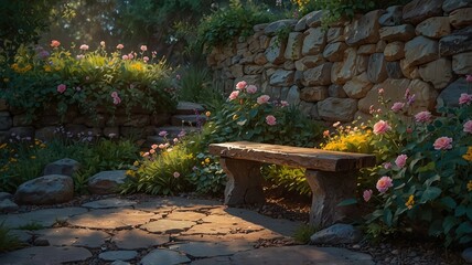 A peaceful interior leisure scene featuring potted plants 