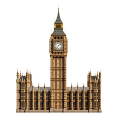 Obraz premium big ben city transparent background