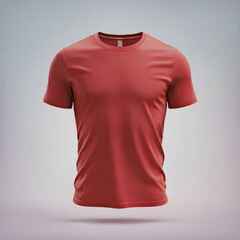 red t shirt mockup