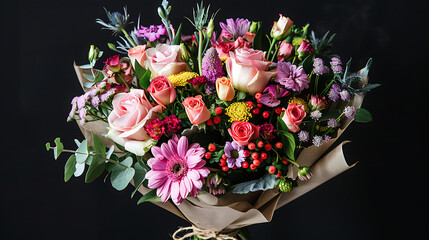 floral arrangement, one bouquet of flowers