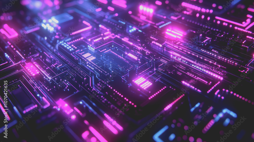 Poster explore a vibrant abstract digital background featuring ai-inspired elements. perfect for technology