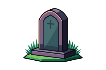 tombstone vector,  icon vector illustration,  tombstone silhouette of a tombstone isolated on a white background, eps, png, svg, vector,