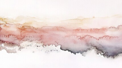 Fototapeta premium Serenity in Abstract Watercolor Landscape