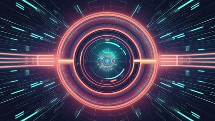 tech synthwave background