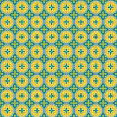 Antique mosaic seemless repeat pattern wallpaper