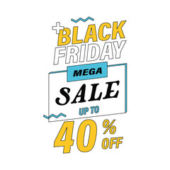 Black Friday sale vector design, special offers, and discounts.