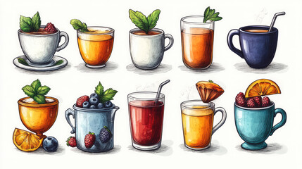 A playful collection of doodle backgrounds, featuring whimsical patterns, hand-drawn elements, and vibrant colors. Perfect for adding a fun, creative touch to projects like children&rsquo;s content, social 