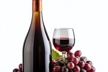 Obraz premium Pinot Noir Wine Bottle Side View - High-Quality Product Photography