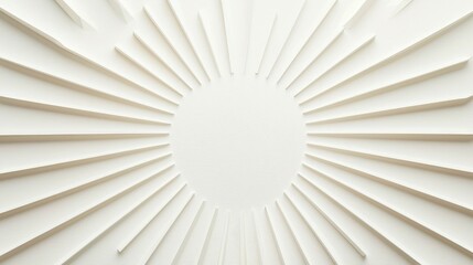 Abstract white background with sunburst pattern.