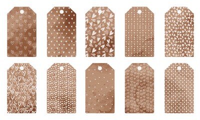 Craft Tags with Delicate Patterns for Packaging