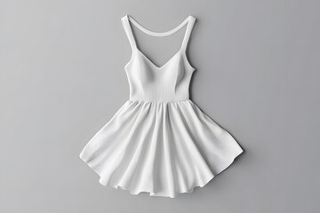 Obraz premium Mannequin with beautiful wedding dress on light grey background 
