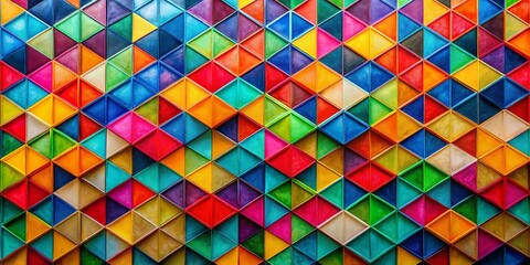Vibrant abstract artwork showcasing squares and triangles, perfect for modern decor, home styling, and inspired