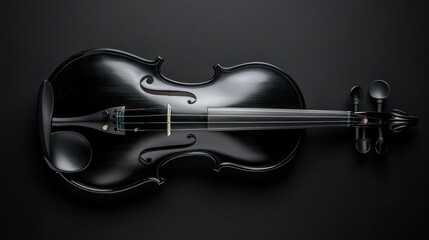 Black Violin on a Dark Background