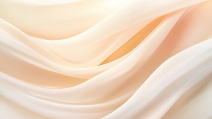 Obraz premium A long, flowing piece of fabric with a light, pastel color