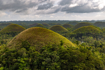 Obraz premium Chocolate hills in Bohol. Bohol island, Philippines 
