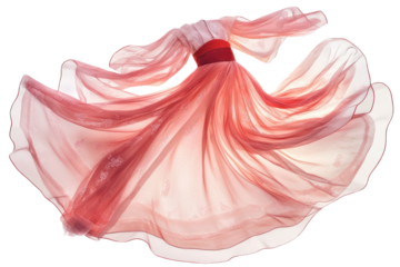 Hanbok With Delicate Flowing Fabrics Isolated On Transparent Background on transparent background