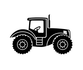 Obraz premium Illustration of modern farm tractors and agricultural machinery