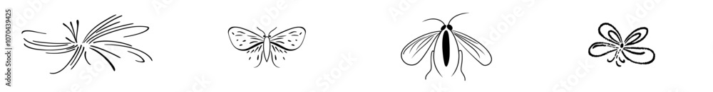 Poster an editable firefly symbol that you can use for web and mobile applications from the summer collecti