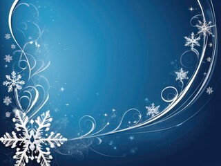 Beautiful falling snowflakes wallpaper. Winter dust ice particles. Snowfall weather white teal blue background. Many snowflakes january theme. Snow hurricane scenery, Magic nature fantasy snowfall.