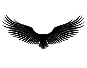 Obraz premium Unveiling of Iconic Symbol Black Emblem with Black and Fearless Eagles