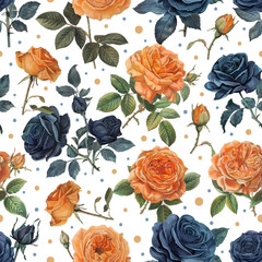 Lovely and Beautiful Spring Flowers Pattern for Fabric, Wallpaper, and More
