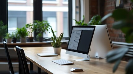 A collaborative workspace with HRM software for employee training