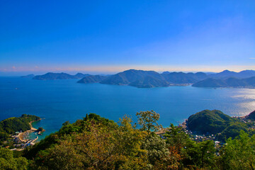 高見山展望台から眺望（広島県・尾道市）