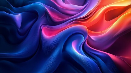 Obraz premium Abstract Colorful Waves in Motion