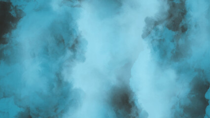 Obraz premium Abstract blue watercolor splash background with a textured. Bright painted sky blue watercolor background, Abstract blue sky with clouds, 