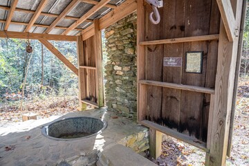 Obraz premium old log buildings