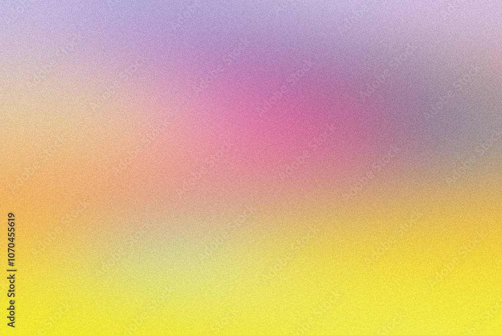 Poster blend of soft purple, pink, and yellow hues that merge in a serene abstract background, creating a c