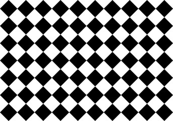 Fondo de rombos en blanco y negro. Patr&oacute;n rectangular de rombos cuadrados en blanco y negro