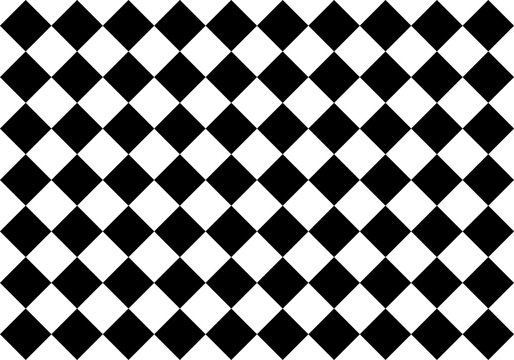 Fondo de rombos en blanco y negro. Patr&oacute;n rectangular de rombos cuadrados en blanco y negro