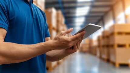 Smooth flow of inventory in a high-tech warehouse environment, showcasing digital systems and optimized stock movement processes for efficient supply chain and logistics management.