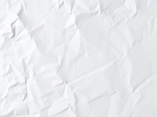 Obraz premium A close-up shot of a crumpled white paper poster with visible creases and wrinkles, creating a textured and aged look, white paper, worn