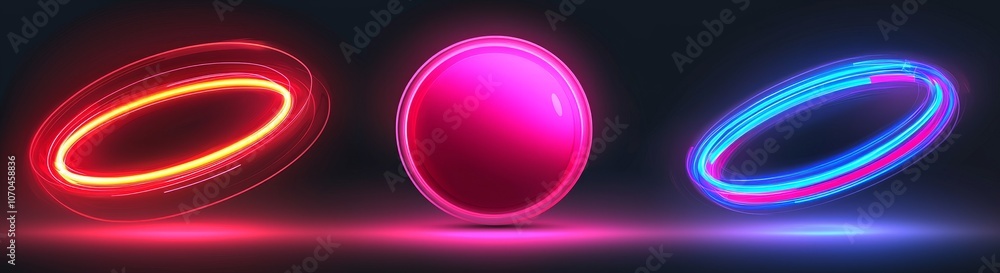 Poster in this abstract 3d rendering, an abstract red shield sphere forms a protective shield with an energ