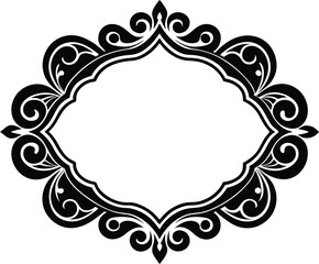 vintage frame, decorative frame vector illustration 