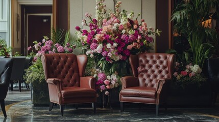 Obraz premium Floral Decor Luxurious Interior Design