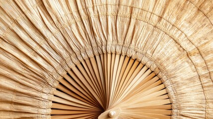 Intricately woven date palm fan used in Emirati homes. Copy space