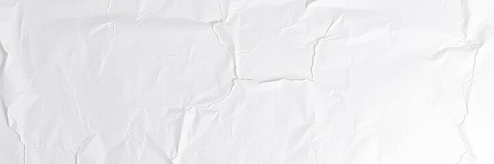 Obraz premium White crumpled paper texture with creases, ideal for text overlay or design elements, text, old