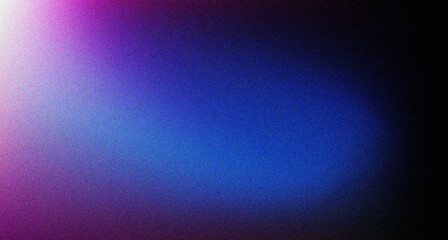 Dark purple blue grainy gradient background  black colors banner poster cover abstract design