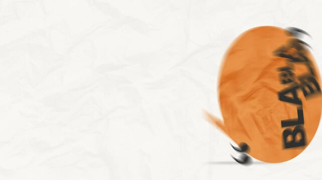 Motion collage video of happy girl sit bubble communication blah conversation quotes speech talk